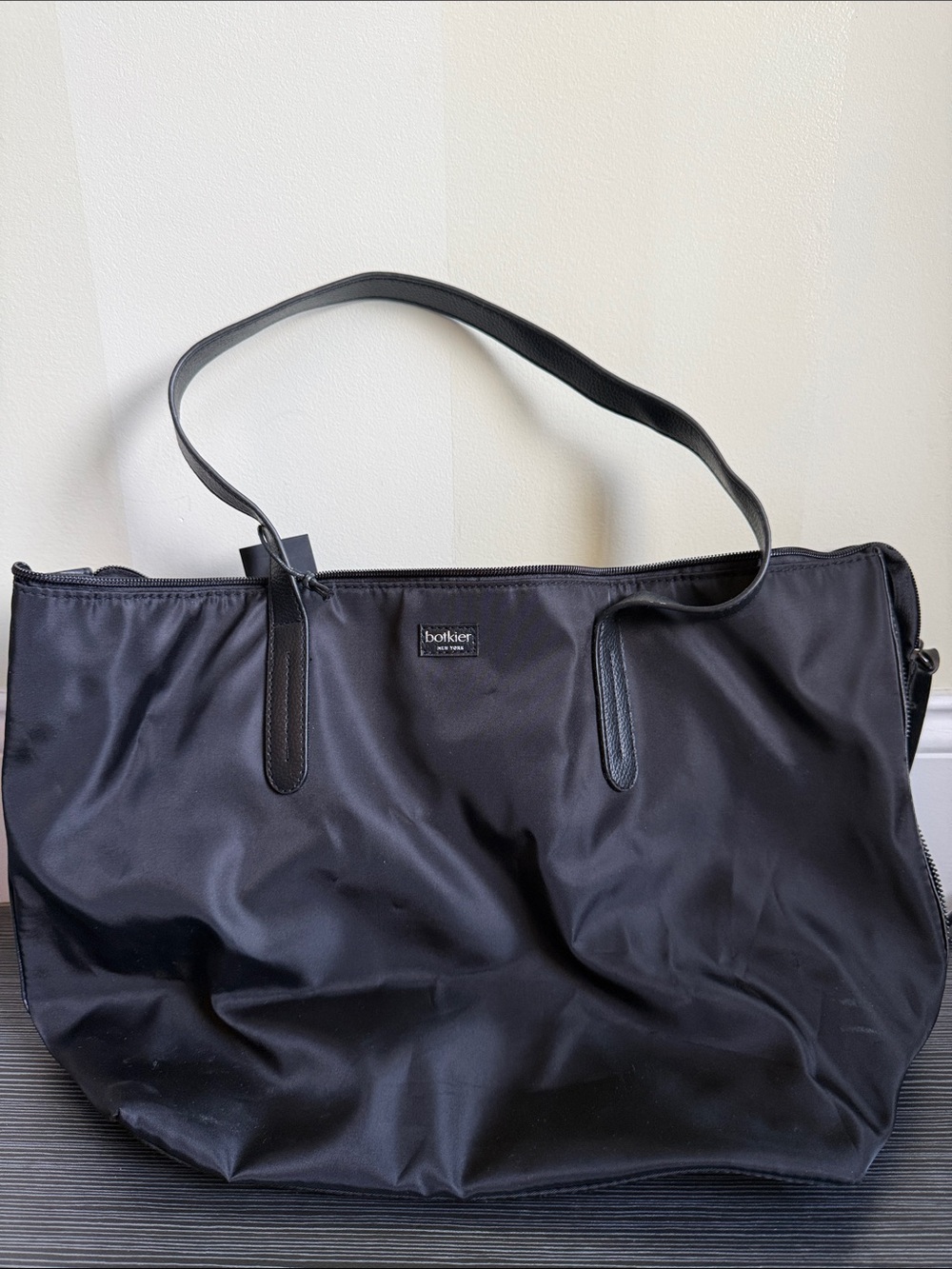Botkier Black Logo Patch Tote